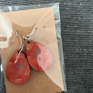 Fall Patterned Teardrop Earrings - NWT (1/$10 or 2/$15)